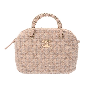 シャネル スモールショッピングバッグ ピンク AS3969 ツイード レディース バッグ 【中古】【bag】