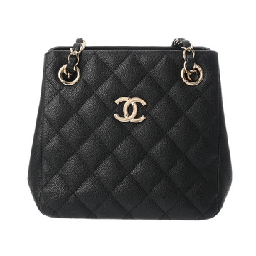 シャネル マトラッセ チェーンクラッチ ブラック AS3176 グレインドカーフスキン レディース バッグ 【中古】【bag】