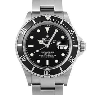 ロレックス サブマリーナ デイト 16610 ブラック メンズ 時計 【中古】【wristwatch】