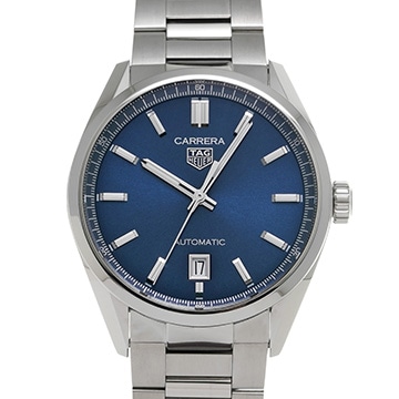 タグ ホイヤー カレラ キャリバー5 デイト WBN2112.BA0639 ブルー メンズ 時計 【中古】【wristwatch】