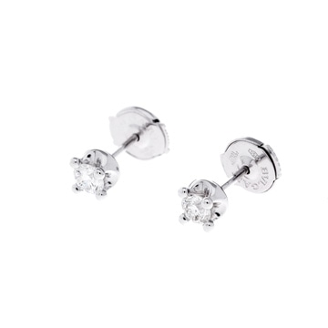 ブルガリ コロナ ピアス シルバー 347791 K18ホワイトゴールド WG レディース ジュエリー 【中古】【jewelry】