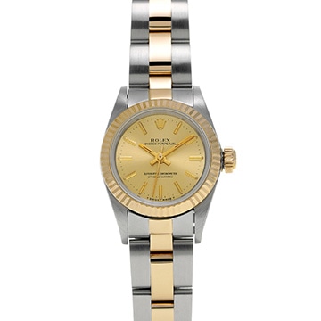 ロレックス オイスターパーペチュアル 67193 シャンパン レディース 時計 【中古】【wristwatch】