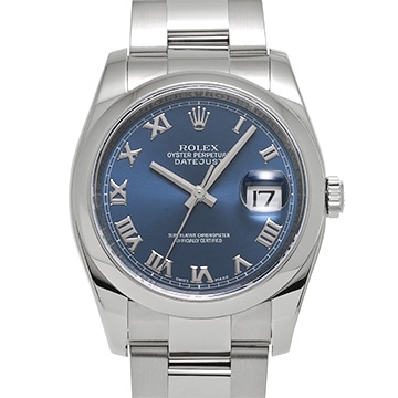 ロレックス デイトジャスト 116200 ブルー メンズ 時計 【中古】【wristwatch】
