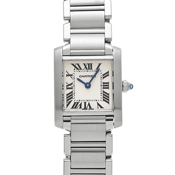 カルティエ タンクフランセーズ SM W51008Q3 シルバー レディース 時計 【中古】【wristwatch】