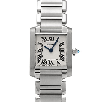 カルティエ タンクフランセーズ SM　 W51008Q3 シルバー レディース 時計 【中古】【wristwatch】