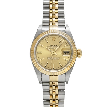 ロレックス デイトジャスト 79173 シャンパン レディース 時計 【中古】【wristwatch】