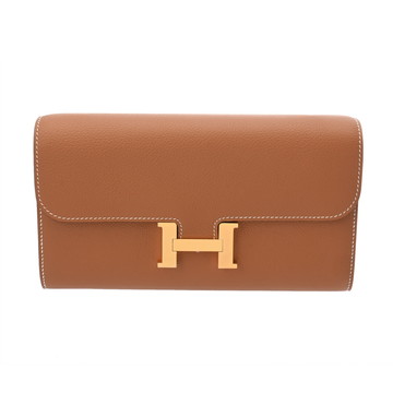 エルメス コンスタンスロング トゥーゴー ゴールド エバーカラー レディース 財布 【未使用】【purse】