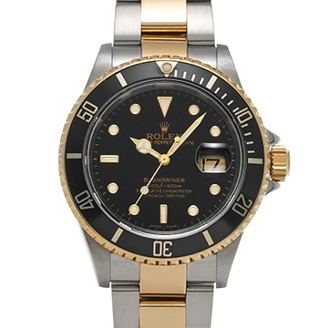 ロレックス サブマリーナ デイト 16613 ブラック メンズ 時計 【中古】【wristwatch】