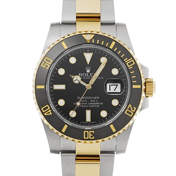 ロレックス サブマリーナ デイト 116613LN ブラック メンズ 時計 【中古】【wristwatch】