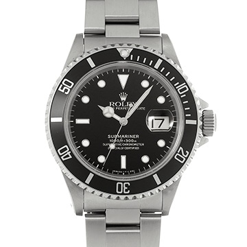 ロレックス サブマリーナ デイト 16610 ブラック メンズ 時計 【中古】【wristwatch】