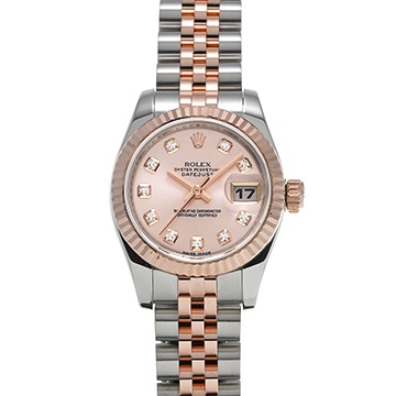 ロレックス デイトジャスト 179171G ピンク/ダイヤモンド レディース 時計 【中古】【wristwatch】
