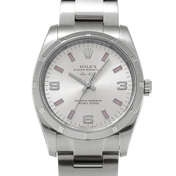 ロレックス エアキング 114210 シルバー メンズ 時計 【中古】【wristwatch】