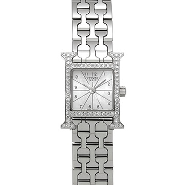 エルメス Hウォッチ ミニ HH1.130 ホワイトシェル レディース 時計 【中古】【wristwatch】