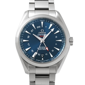 オメガ シーマスター アクアテラ コーアクシャル GMT 231.10.43.22.03.001 ブルー メンズ 時計 【中古】【wristwatch】