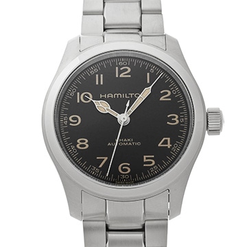 ハミルトン カーキ フィールド マーフ H70405130 ブラック メンズ 時計 【中古】【wristwatch】