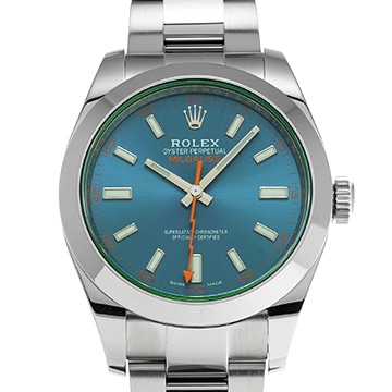 ロレックス ミルガウス 116400GV Zブルー メンズ 時計 【中古】【wristwatch】