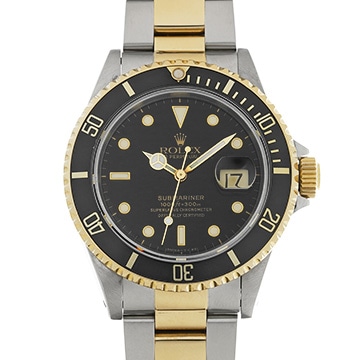 ロレックス サブマリーナ デイト 16613 ブラック メンズ 時計 【中古】【wristwatch】