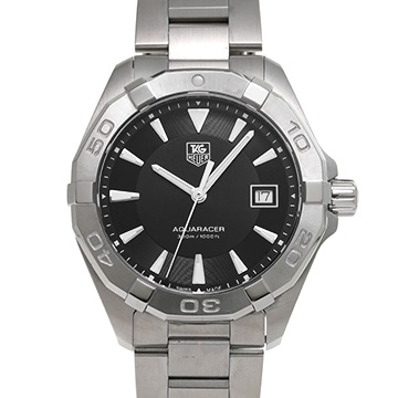 タグ ホイヤー アクアレーサー クォーツ WAY1110.BA0928 ブラック メンズ 時計 【中古】【wristwatch】