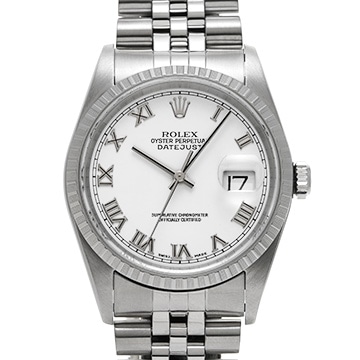 ロレックス デイトジャスト 16220 ホワイト メンズ 時計 【中古】【wristwatch】