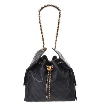 シャネル CHANEL25 ミディアム ハンドバッグ ネイビー AS5311 グレインドカーフスキン レディース バッグ 【中古】【bag】