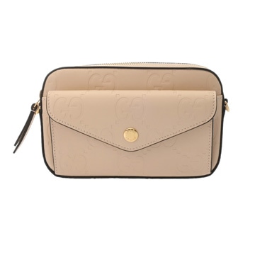 グッチ ジャンボGG ミニショルダーバッグ ベージュ 781554.525040 レザー レディース バッグ 【未使用】【bag】