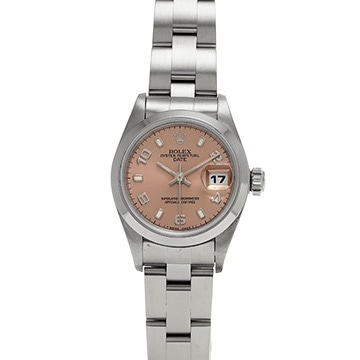 ロレックス オイスターパーペチュアル デイト 69160 ピンク レディース 時計 【中古】【wristwatch】