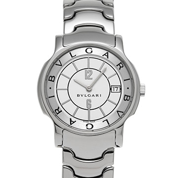 ブルガリ ソロテンポ ST35S ホワイト メンズ 時計 【中古】【wristwatch】