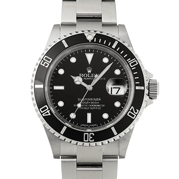 ロレックス サブマリーナ デイト 16610 ブラック メンズ 時計 【中古】【wristwatch】
