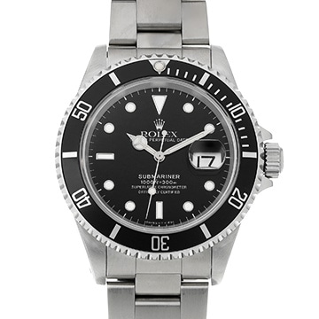 ロレックス サブマリーナ デイト 16610 ブラック メンズ 時計 【中古】【wristwatch】