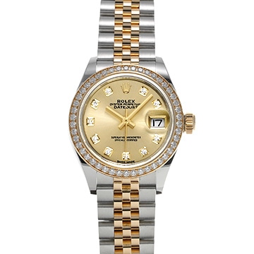 ロレックス レディ デイトジャスト 28 279383RBR シャンパン/ダイヤモンド レディース 時計 【中古】【wristwatch】