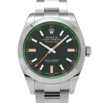 ロレックス ミルガウス 116400GV ブラック メンズ 時計 【中古】【wristwatch】