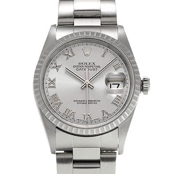 ロレックス デイトジャスト 16220 シルバー メンズ 時計 【中古】【wristwatch】
