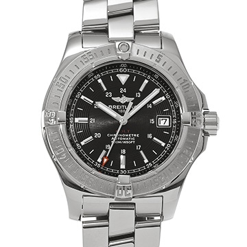 ブライトリング コルト エアロマリン A17380 ブラック メンズ 時計 【中古】【wristwatch】