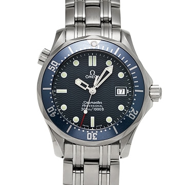 オメガ シーマスター プロフェッショナル 300 ミッドサイズ 2561.80 ブルー ユニセックス 時計 【中古】【wristwatch】