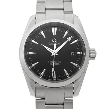 オメガ シーマスター アクアテラ クォーツ 2518.50 ブラック メンズ 時計 【中古】【wristwatch】