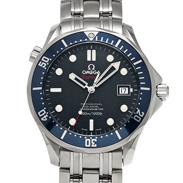 オメガ シーマスター ダイバー300 コーアクシャル 2220.80 ブルー メンズ 時計 【中古】【wristwatch】