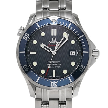 オメガ シーマスター ダイバー300 コーアクシャル 2220.80 ブルー メンズ 時計 【中古】【wristwatch】