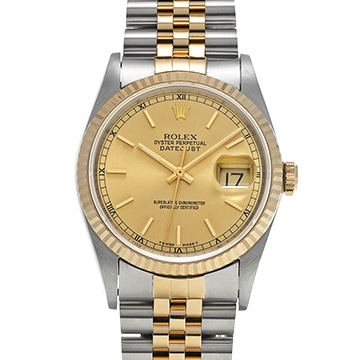 ロレックス デイトジャスト 16233 シャンパン メンズ 時計 【中古】【wristwatch】