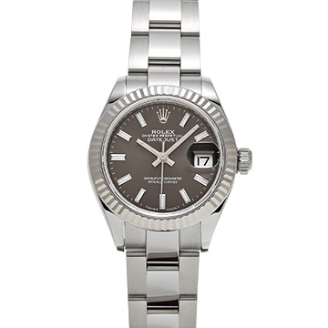 ロレックス レディ デイトジャスト 28 279174 ダークグレー レディース 時計 【中古】【wristwatch】
