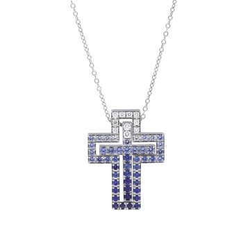 ダミアーニ ベルエポック アイスバーグ ネックレス シルバー K18ホワイトゴールド WG レディース ジュエリー 【中古】【jewelry】