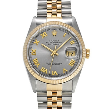 ロレックス デイトジャスト 16233 グレー メンズ 時計 【中古】【wristwatch】