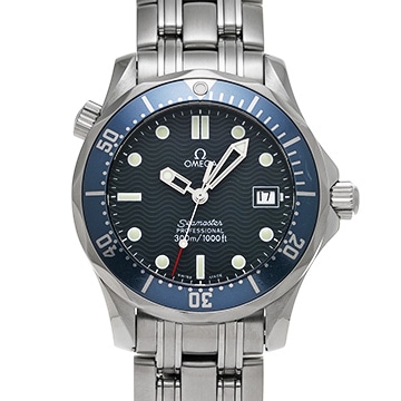 オメガ シーマスター プロフェッショナル 300 ミッドサイズ 2561.80 ブルー ユニセックス 時計 【中古】【wristwatch】