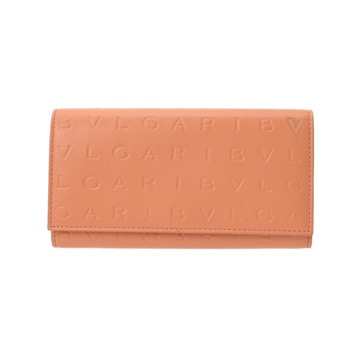 ブルガリ インフィニートゥム ロングウォレット オレンジ レザー レディース 財布 【中古】【purse】