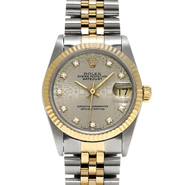 ロレックス デイトジャスト 68273G シルバーコンピュータ/ダイヤモンド ユニセックス 時計 【中古】【wristwatch】
