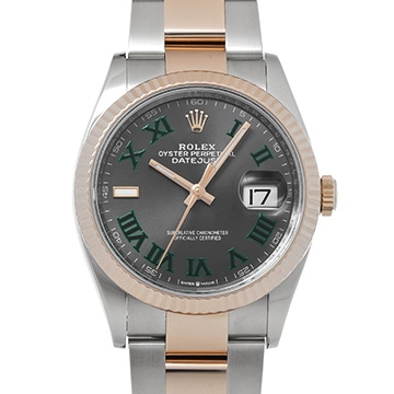 ロレックス デイトジャスト 36 126231 スレート メンズ 時計 【中古】【wristwatch】