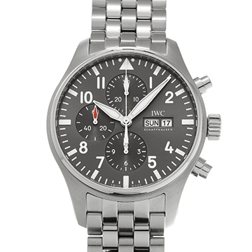 IWC パイロットウォッチ クロノグラフ スピットファイア IW377719 グレー メンズ 時計 【中古】【wristwatch】