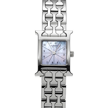 エルメス Hウォッチ ミニ HH1.110 ホワイトシェル レディース 時計 【中古】【wristwatch】