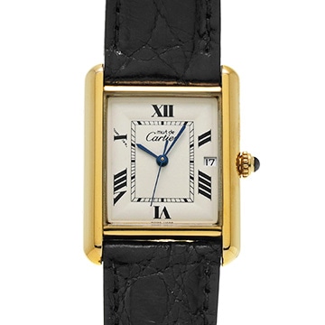 カルティエ マストタンク W1013754 アイボリー ユニセックス 時計 【中古】【wristwatch】