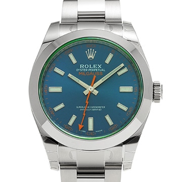 ロレックス ミルガウス 116400GV Zブルー メンズ 時計 【中古】【wristwatch】
