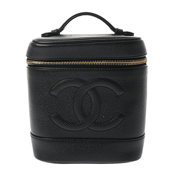 シャネル バニティ ブラック A01998 キャビアスキン レディース バッグ 【中古】【bag】